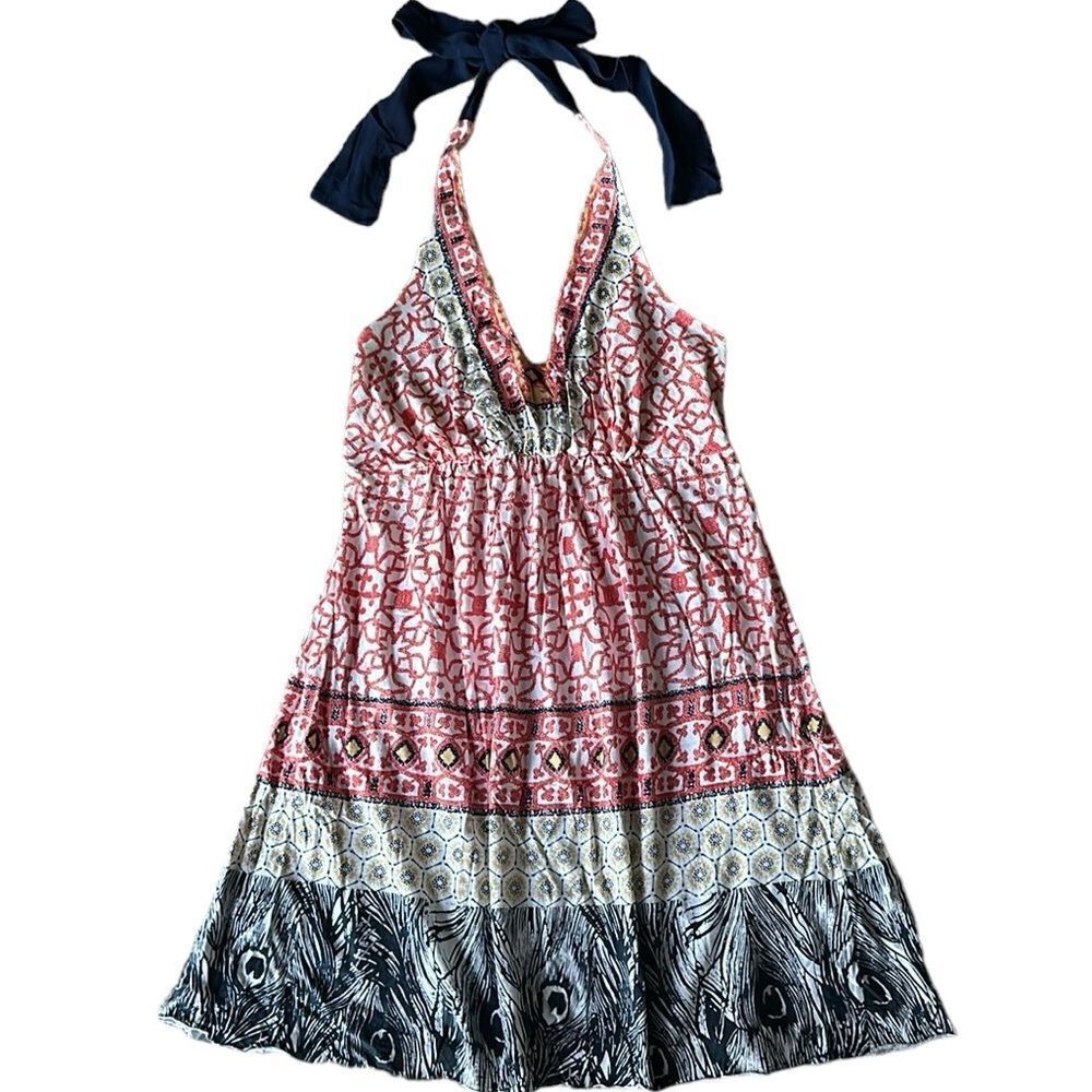 🔥Language Los Angeles Bohemian Halter Dress!